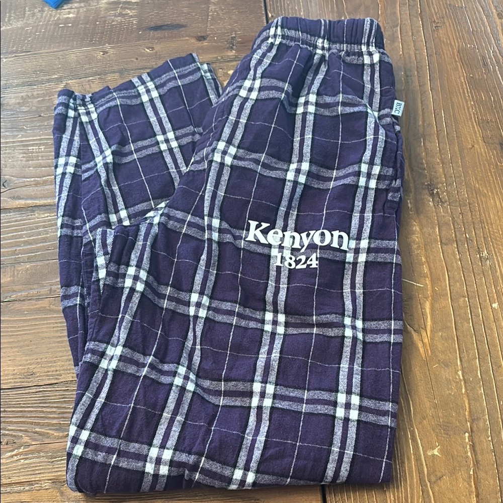 Kenyon College 1824 Purple Plaid Pajama Pants